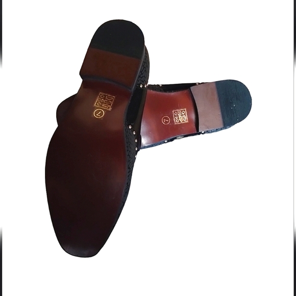 MEIJIANA Men's Vintage Leather Embroidery Noble Loafer Shoes Slip-on Siz… - Picture 13 of 13